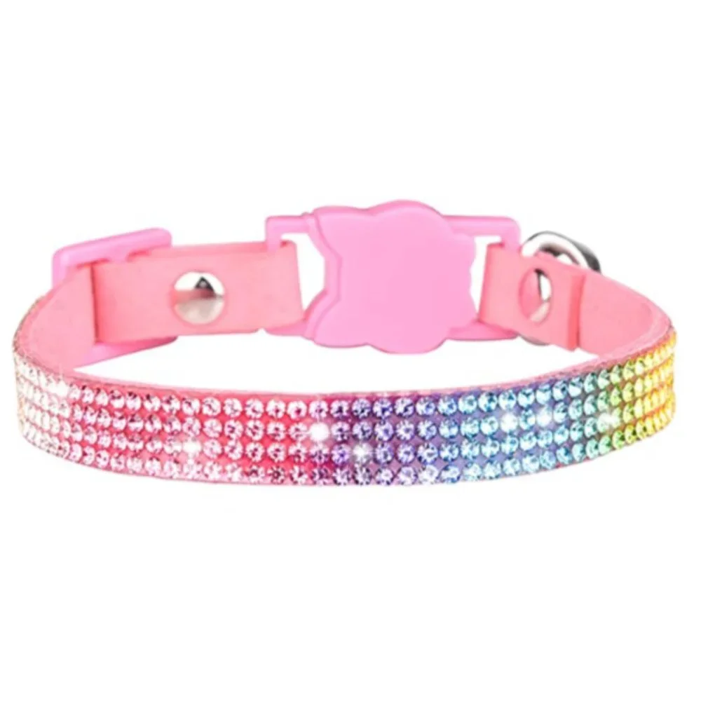 Pink Rainbow Bling Breakaway Collar